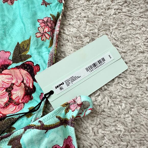 NWT ROBERTO CAVALLI X SKIMS TIE WAIST ONE PIECE IN FAGIANELLA PRINT SIZE SMALL - Picture 10 of 10